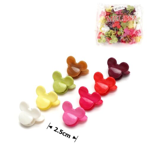 Заколка-краб міні пластикова "Міккі" MELISSA 2,5 см