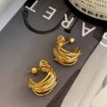 Сережки геометричні кільця золоті (10724)