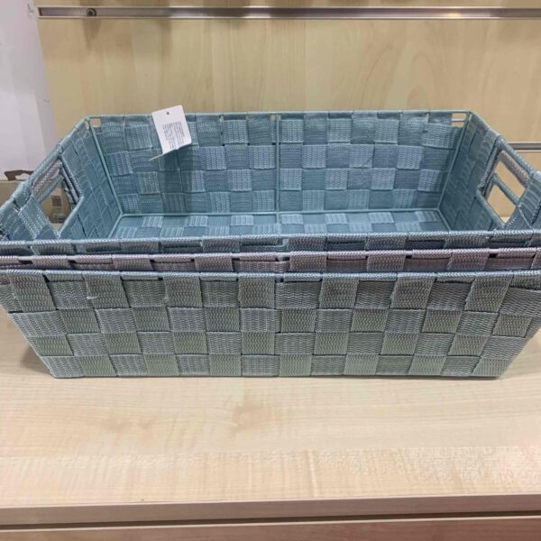 Органайзер/ Корзинка "Перепльот" велика Primark прямокутна бузкова/чорна/синя (43*29)