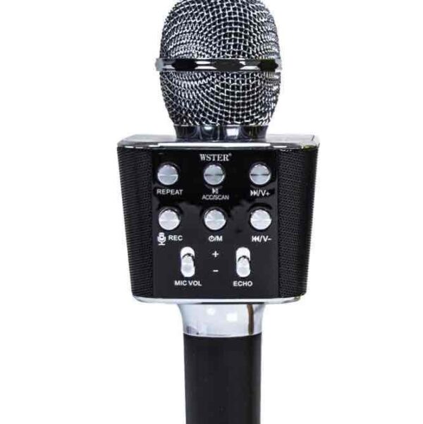 Бездротовий Мікрофон "Караоке" WS-1688 світлодіодний USB, microSD, AUX, Bluetooth