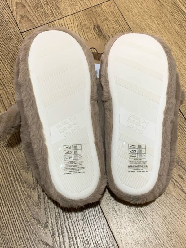 Тапочки-сабо 3D жіночі Primark "Олені" з еко-хутра