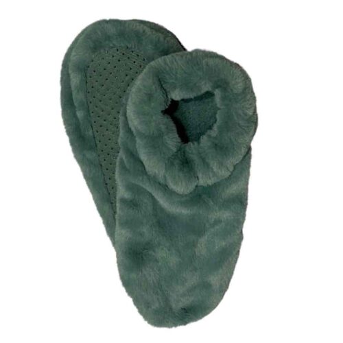Тапочки-чобітки жіночі Primark плюшеві анти-ковзання зелені