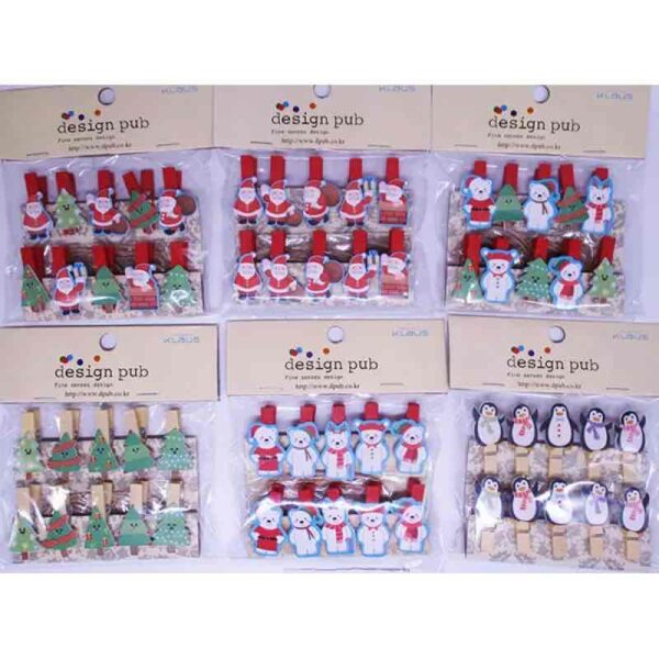 Прищепки декоративні "Новий рік" 10 шт