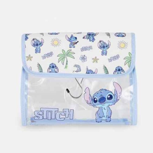 Косметичка Travel "Stitch" Primark розкладна з гачком молочна