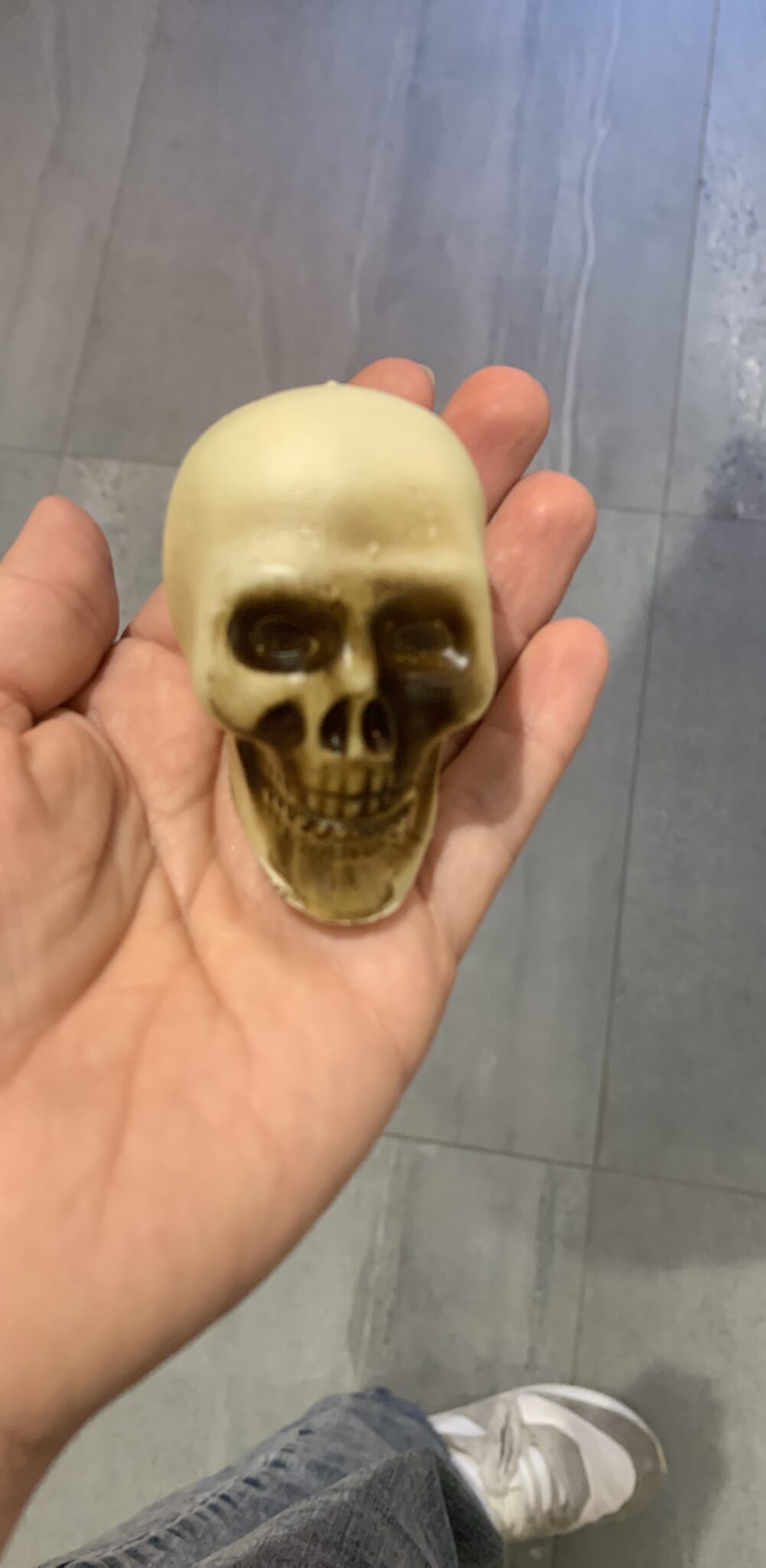 Декор на Хелловін "Череп" пластиковий 5 см 1 шт