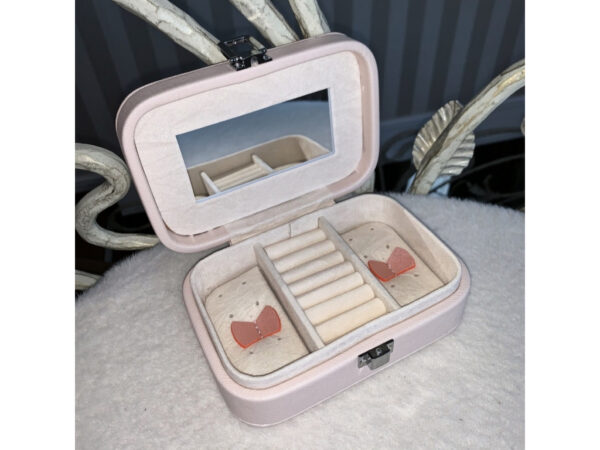 Скринька для прикрас з екошкіри "Магнолії" прямокутна (15*10*5 см)