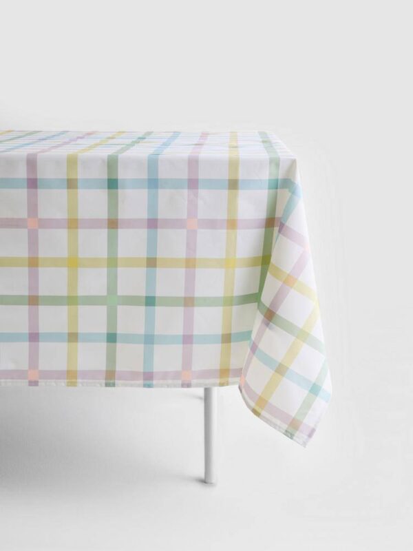 Скатертина "Весняна" Primark поліестер (140*180) біла в клітинку