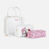 Набір косметичок Primark "Hello Kitty" прозора/рожева/біла 3 в 1