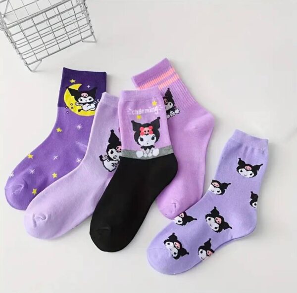 Шкарпетки жіночі/дитячі "Kuromi" середні