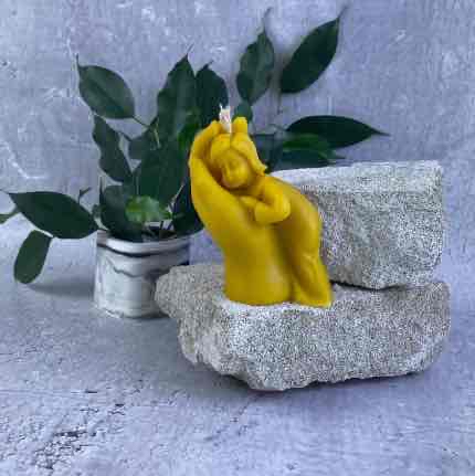 Свічка воскова 5C "Мамина опіка" D 5,5 H 8,5 см