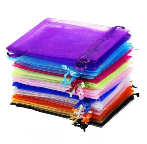Мішечок подарунковий органза мікс кольорів (11*9 см)