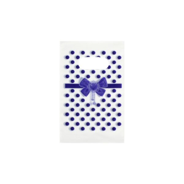 Пакет подарунковий ПВХ (9*15) "Бант" фіолетовий