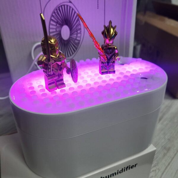 823cb9fe-5956-4a62-a9dc-0026ea182aa5.jpg Зволожувач/ Аромадифузор / Нічник "Лего" 16*18 см білий