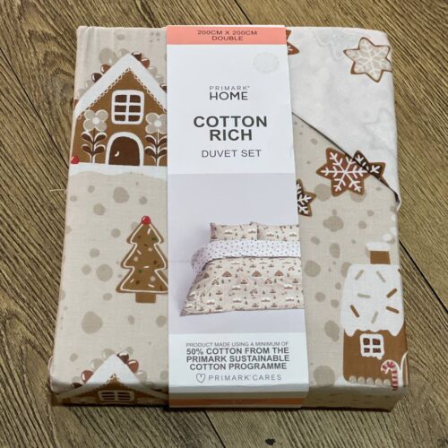 Постіль "Будинки" Primark Double 200*200 підковдра двостороння/ 2 наволочки (74*48) котон