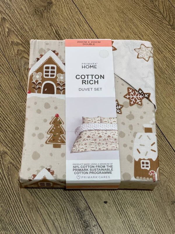 Постіль "Будинки" Primark Double 200*200 підковдра двостороння/ 2 наволочки (74*48) котон