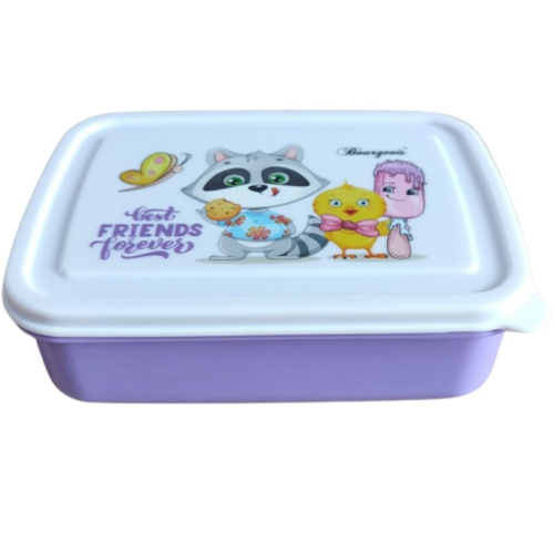 83599ab2-0511-4a26-9978-33a21c76fd2d.png Ланч бокс Bourgeois "Best friends forever» прямокутний з роздільними 420 мл