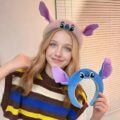 Обруч для волосся плюшевий "Stitch/ Стітч" мікс кольорів