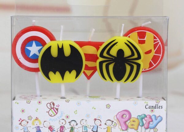 Свічки для торта "Супергерої/ Марвел" 5 шт