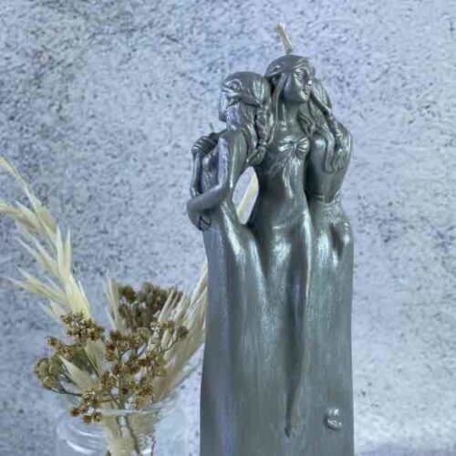 Свічка воскова "Три сестри" 5C сіра