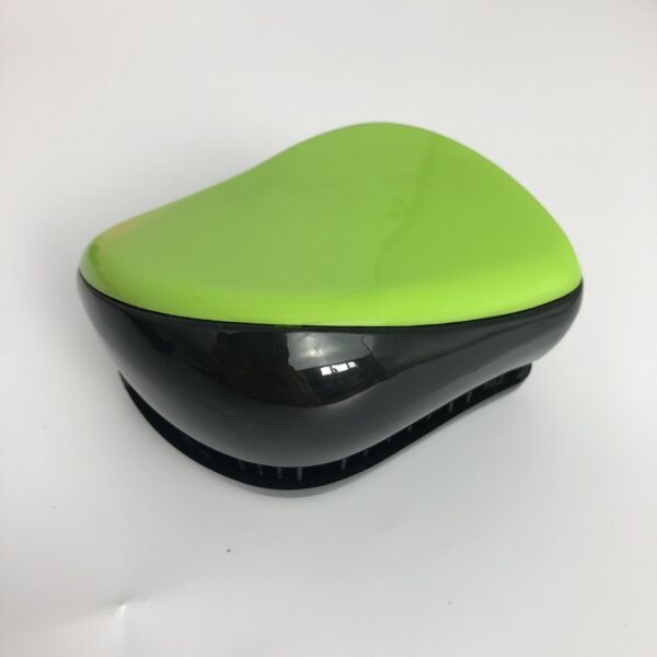 Щітка масажна компактна квадратна для легкого розчісування, зелена