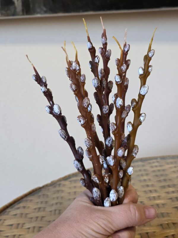 Свічка "Верба" Solodka "S" 20 см (бджолиний віск)