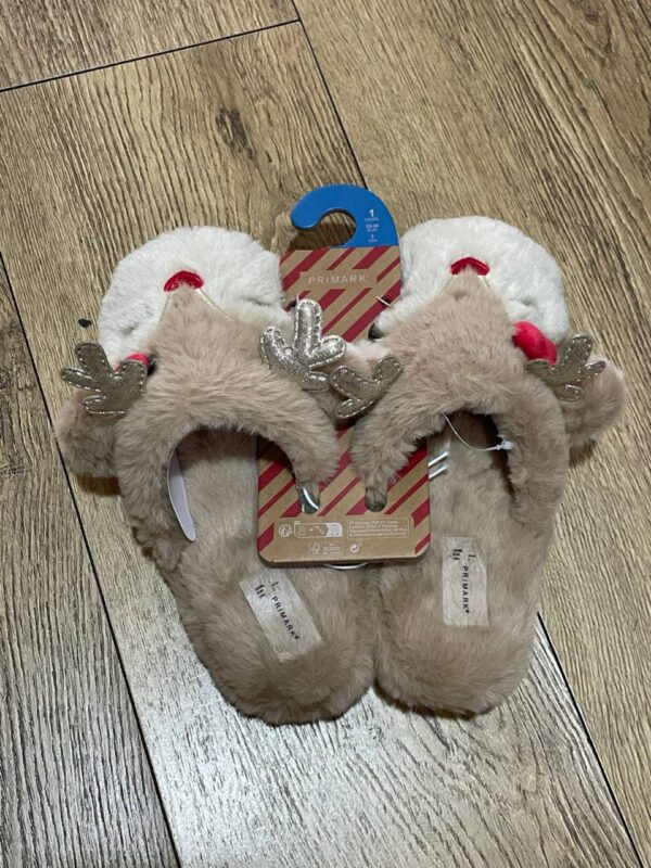 Тапочки-сабо дитячі "Олені" Primark плюшеві