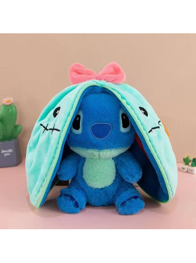 М’яка іграшка-трансформер "Стітч" в сумочці мікс кольорів