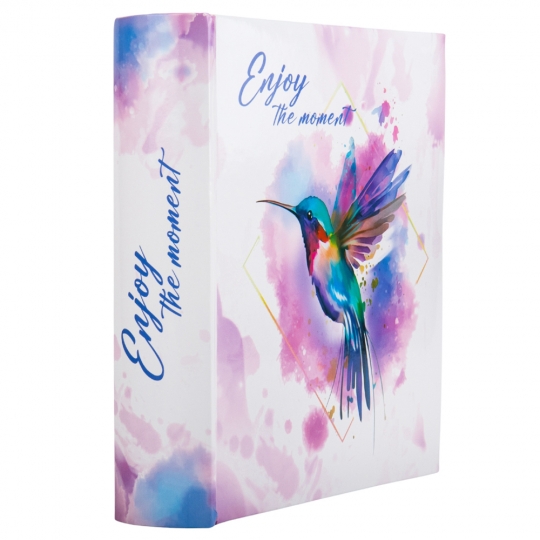 Фотоальбом з кишеньками "Колібрі" 22*22*4,5 см 200 фото (10*15 см)