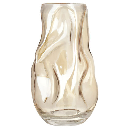 Ваза скляна "Camilla" бурштинова 27см