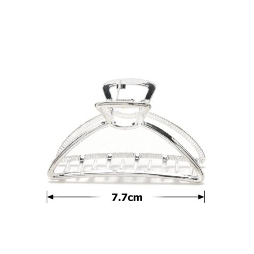 8854fe2e-28cd-47b6-9101-ffe4a7913a39.jpg Заколка/краб для волосся металева овальна 7,7 см срібна