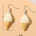 Сережки в стилі DIY "Морозиво ріжок"