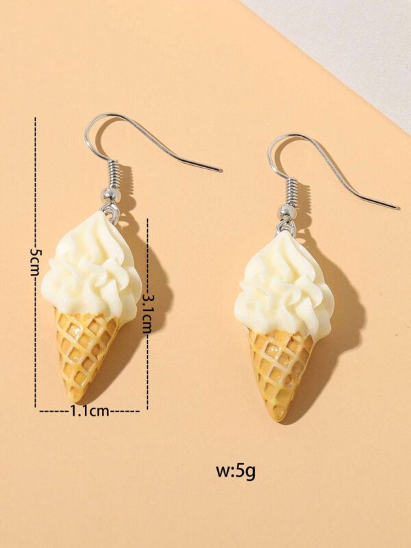 Сережки в стилі DIY "Морозиво ріжок"