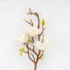 Штучна гілка магнолія (латекс) 75 см кремова