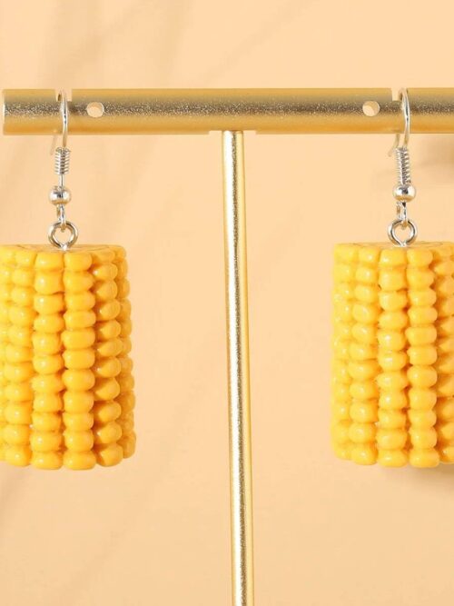 Сережки в стилі DIY "Кукурудза"