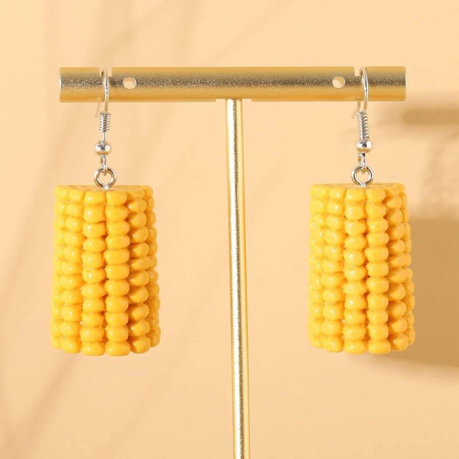 Сережки в стилі DIY "Кукурудза"