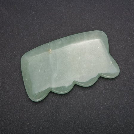 Масажер-скребок Гуаша Зелений Нефрит (натуральний)