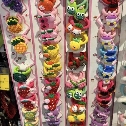 Набір Заколка та шпилька для волосся "Звірята/Фрукти/Тістечка"