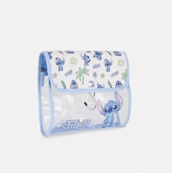 Косметичка Travel "Stitch" Primark розкладна з гачком молочна