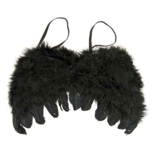 Крила карнавальні "Чорний ангел" "S" дитячі 22*32 см