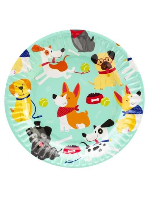8afc108f-b63d-4917-b4f1-0e59860a7097.png Набір тарілок Maxi "Happy dogs" 6 шт D-17,78 см