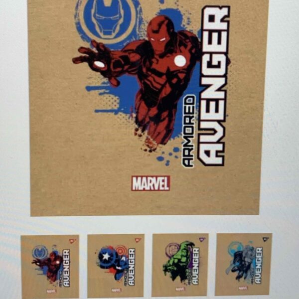 Зошит уч. YES "Avenger" крафт, 12 арк/клітинка