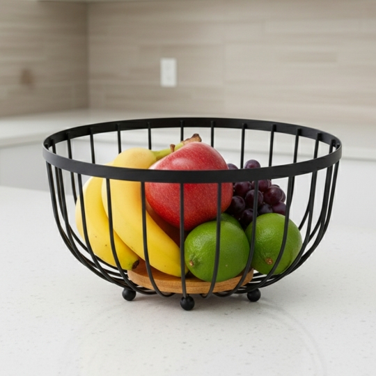 Фруктівниця "Модерн" 25*13 см чорна