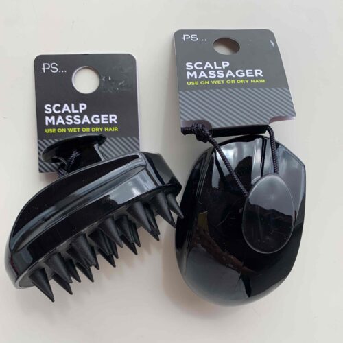 Щітка масажна для шампуню чоловіча Primark Scalp Massager чорна