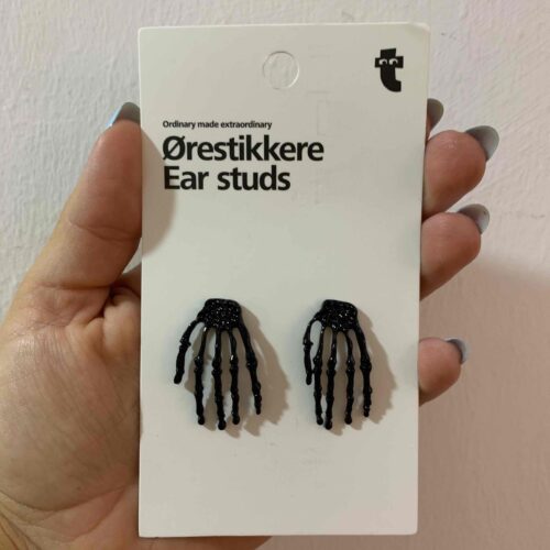 Сережки "Руки Скелета» Tiger