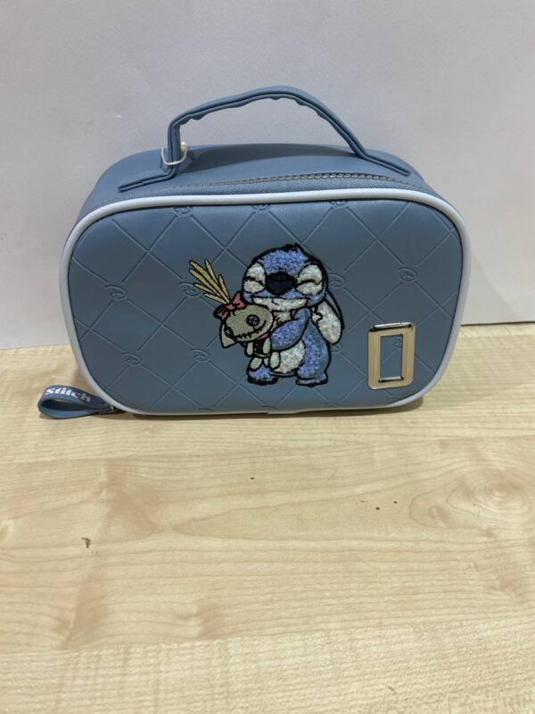 Косметичка об'ємна "Stitch/ Стітч" синя