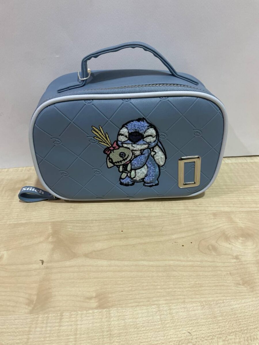 Косметичка об'ємна "Stitch/ Стітч" синя