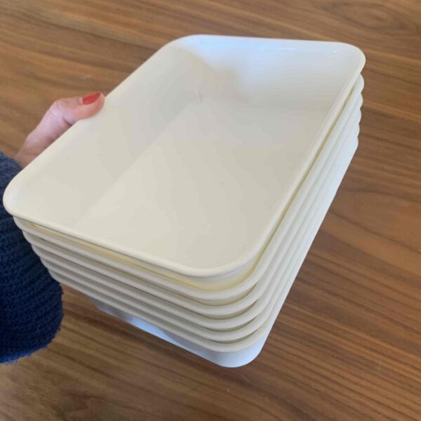 Органайзер/ Ящик для зберігання NOJIG, пластик білий (15x20x5 см) 1 шт