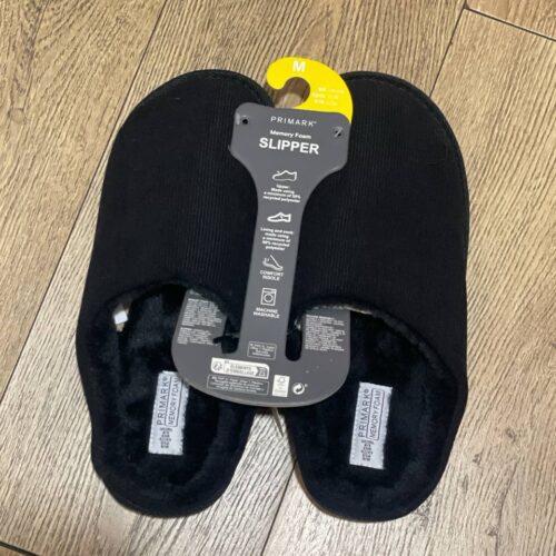 8d759a6e-b86d-421b-8906-91bc6c819a0a.jpg Тапочки чоловічі Primark (устілка меморі) вельветові чорні