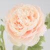 Штучна гілка ранункулюс 3 бутони 50 см персиковий