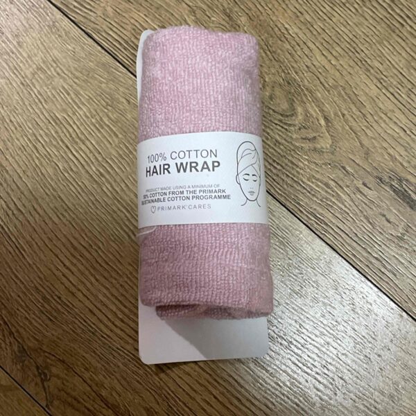 Тюрбан для сушки волосся Primark котоновий рожевий